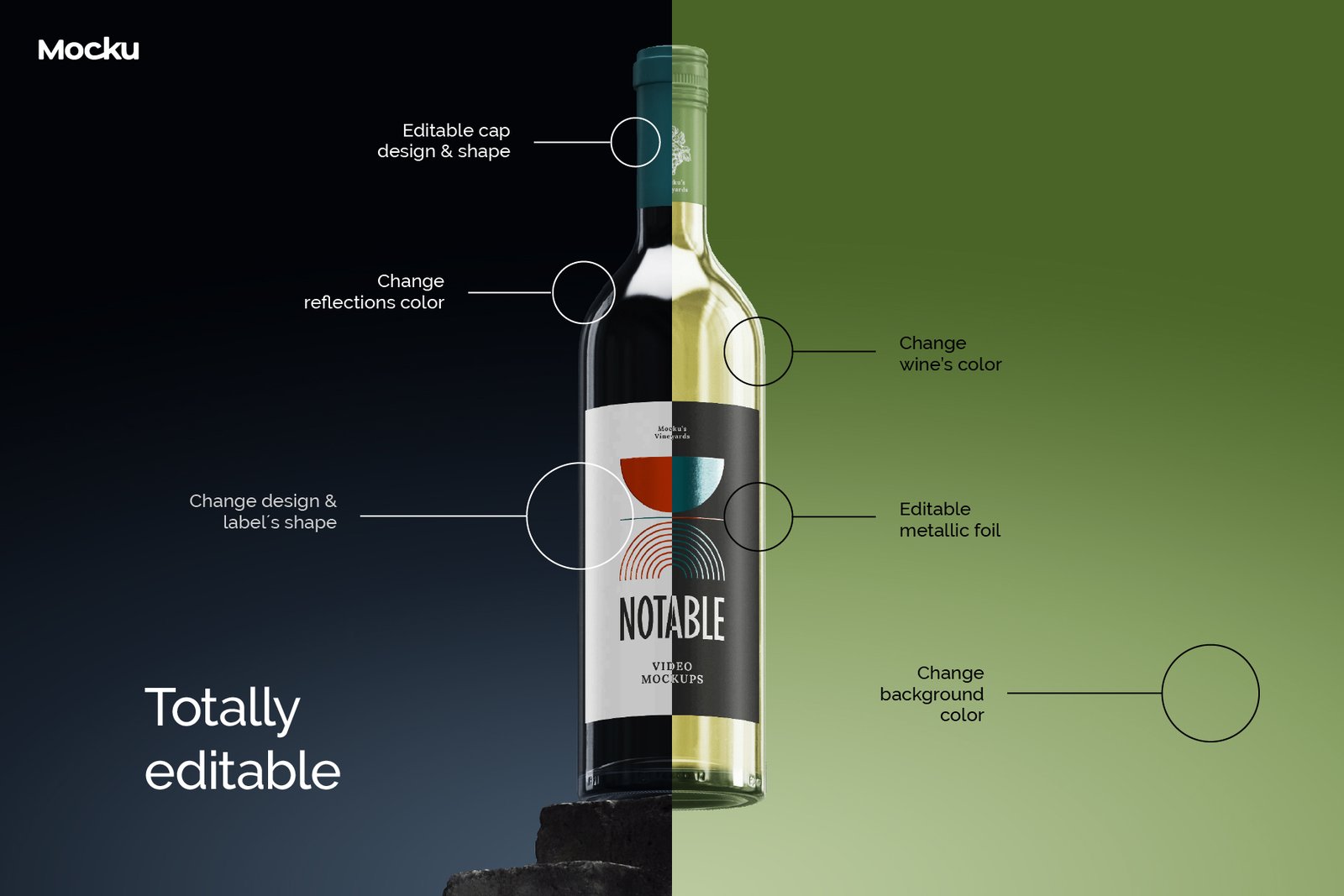 Bordeaux Wine Video Mockup - Notable Collection
