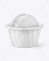 Paper Cup with Macaron Cookie Mockup