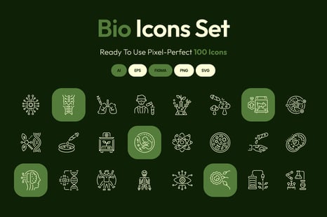 Bio Icons Art Set