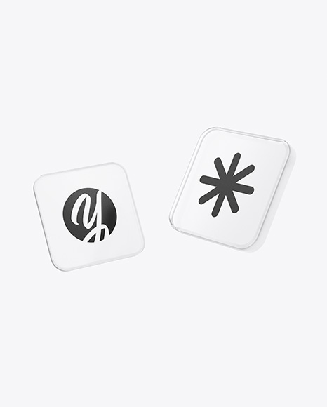 Frosted Glass Icons Mockup