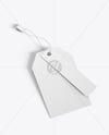 Paper Hang Tag Mockup – Top View