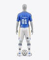 Full Soccer Kit w/ Mannequin Mockup - Back View