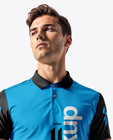 Man Wearing Tennis Uniform Mockup