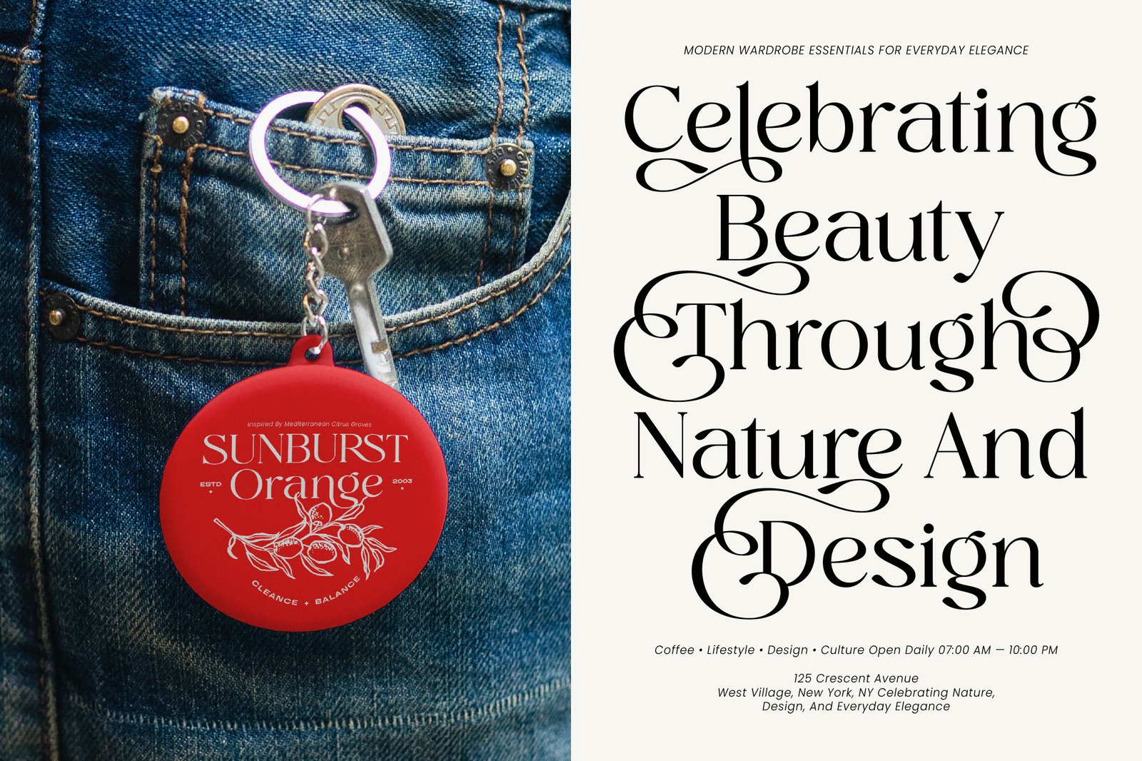 Midnight Cafe Society Elegant Serif