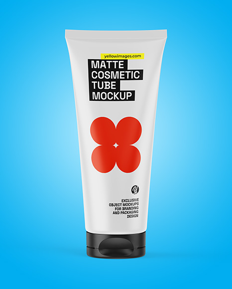 Matte Cosmetic Tube Mockup
