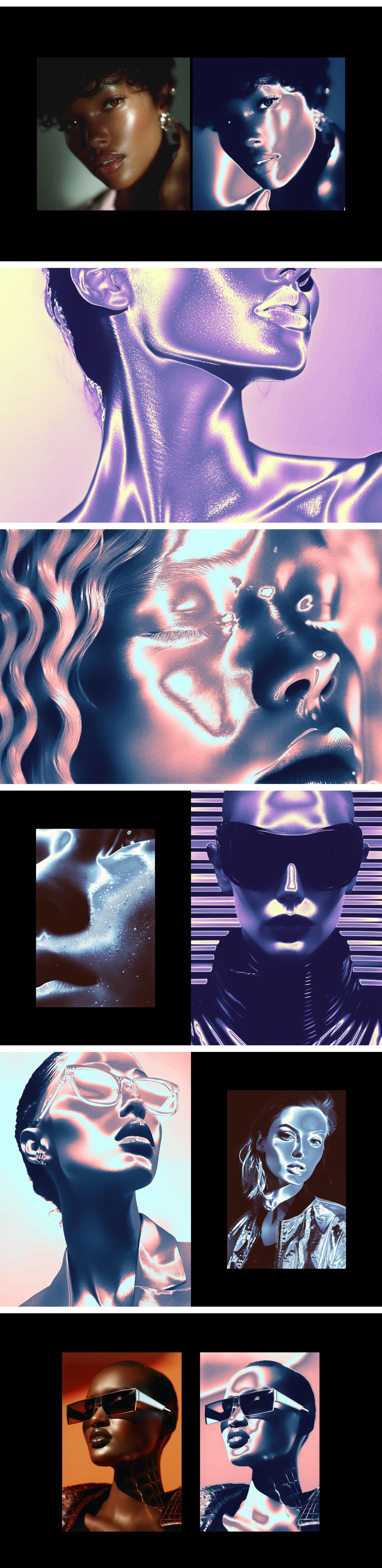 Metallic Shine Photo Effect