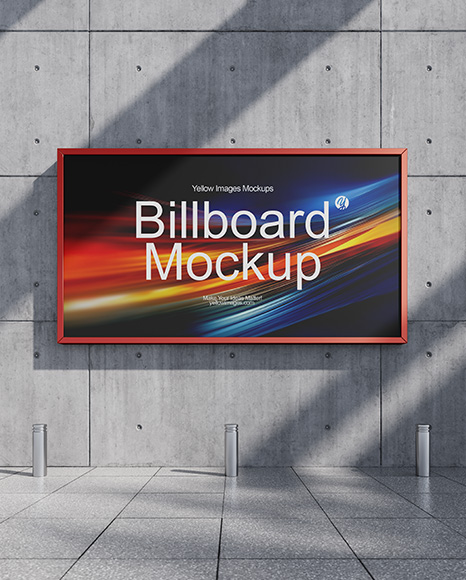 Billboard on the City Street Mockup