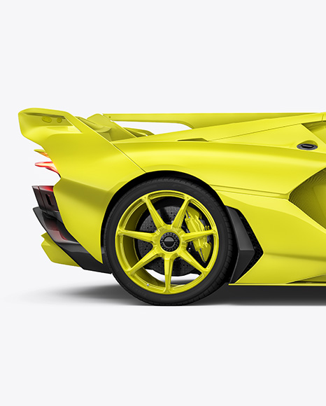 Sport Car Mockup - Side View