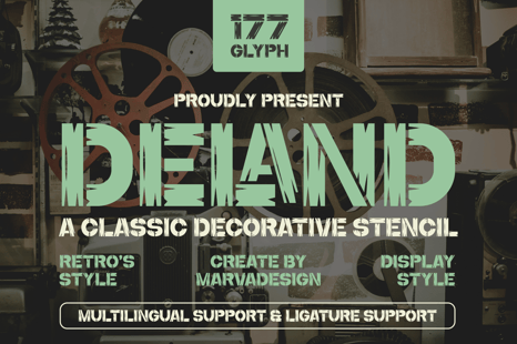 Deland Font - Bold font