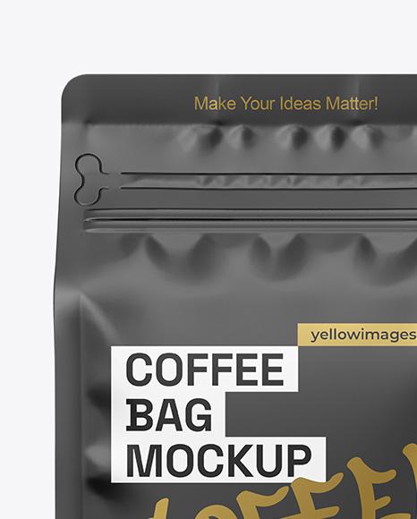 Matte Coffee Bag Mockup