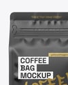 Matte Coffee Bag Mockup