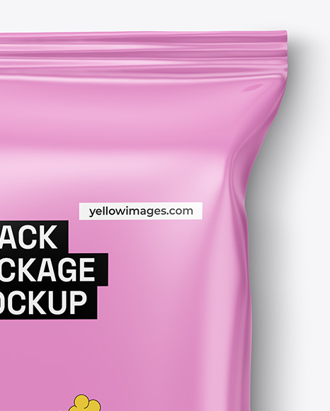 Glossy Snack Package Mockup