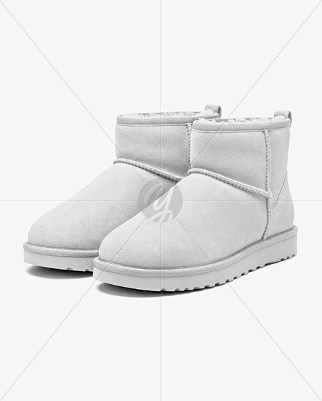 Pair of Women's UGG Boots Mockup