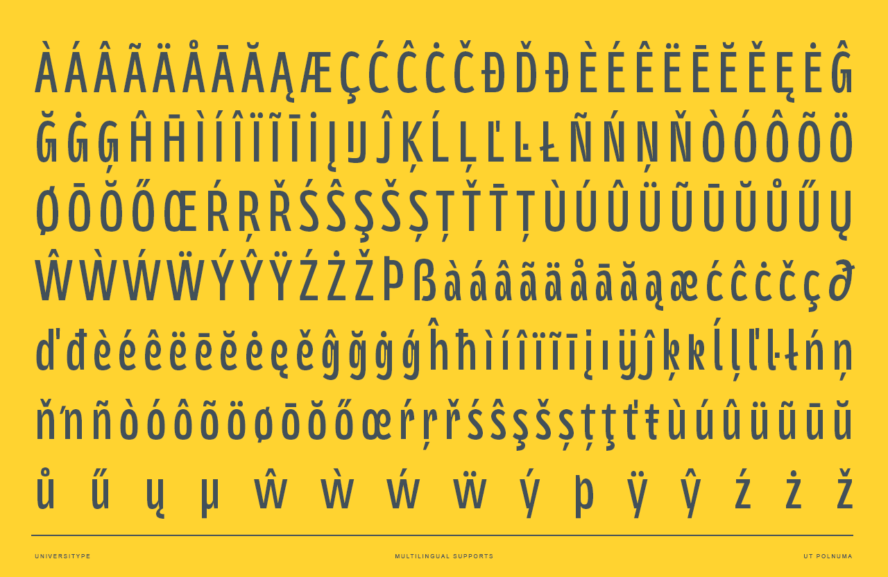 UT Polnuma - A Versatile Sans Serif Font