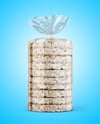 Transparent Package with Puffed Cakes Mockup