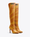 Pair of Women's Over-The-Knee Boot Mockup