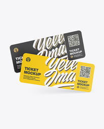 Ticket psd mockup