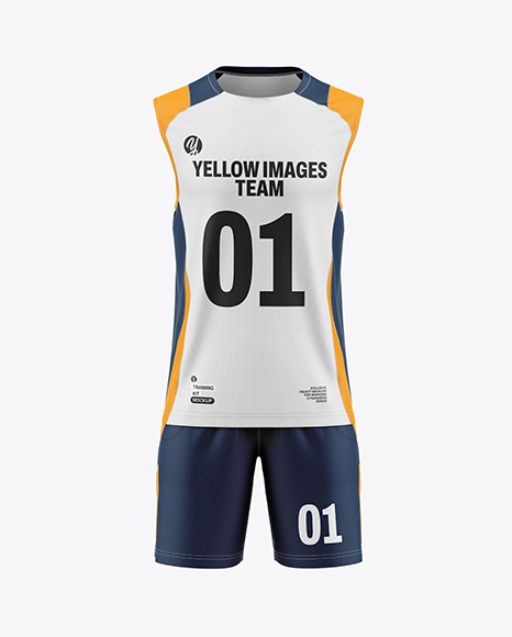 Training Sleeveless Kit Mockup - Front View - Kit mockup psd