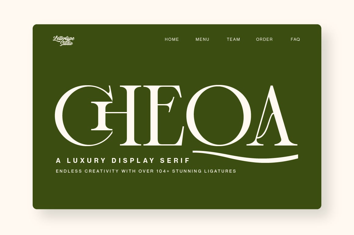 Cheqa a Luxury &amp; Elegant Serif