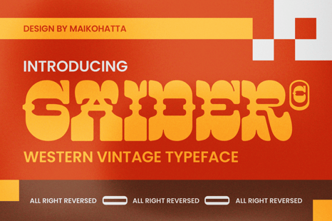 Gaider - Western Vintage Typeface