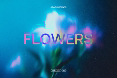 Abstract Blurred Flowers Backgrounds Pack - Textures
