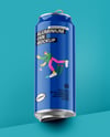 Aluminium Can With Glossy Finish Mockup