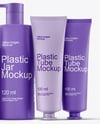 Bottles with Tubes Mockup