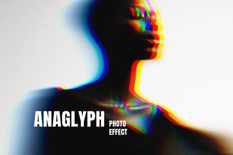 Anaglyph VHS Photo Effect - Vhs style