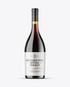 Green Glass Red Wine Bottle Mockup