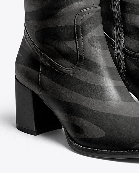 Pair of High-Knee Boots Mockup