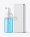 Frosted Foam Pump Bottle with Box Mockup