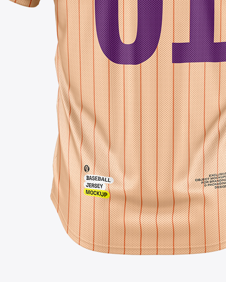 Baseball Jersey Mockup - Back View