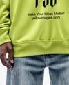 Black Man Wearing an Oversize Sweatshirt and Jeans Mockup