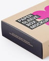 Kraft Paper Box Mockup