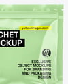 Glossy Sachet with Zip Lock Mockup