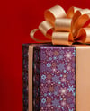 X-mas Present Box with Big Gold Bow Mockup