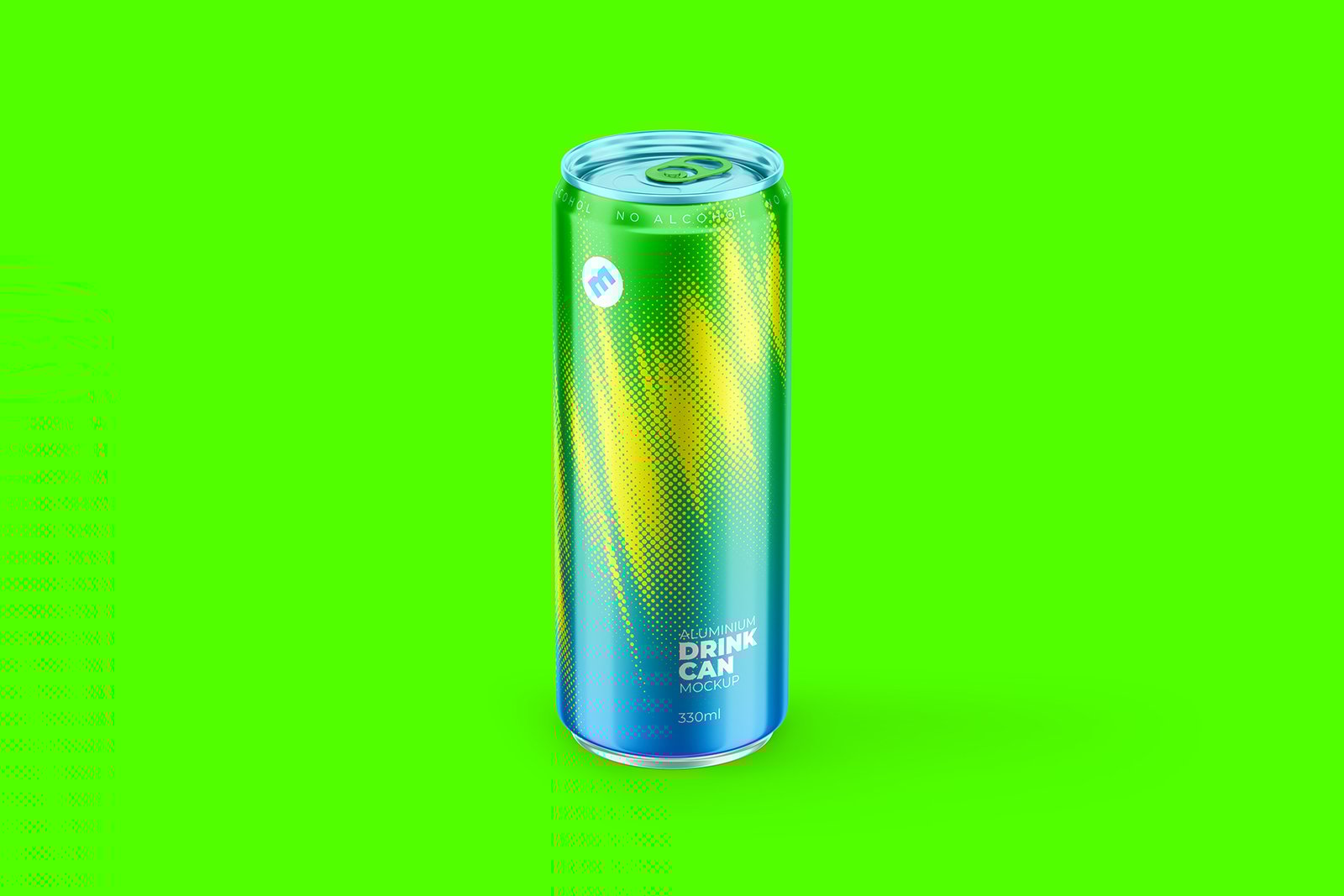 Sleek 330ml Aluminium Can Mockup