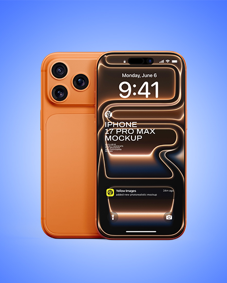 Two iPhone 17 Pro Max Mockup