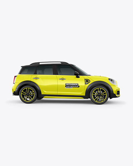 Hatchback Mockup - Side View - Vehicle wrap mockup