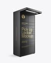 Pick Up Locker Mockup - Half Side View