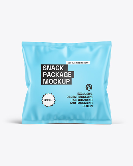 Matte Snack Package Mockup