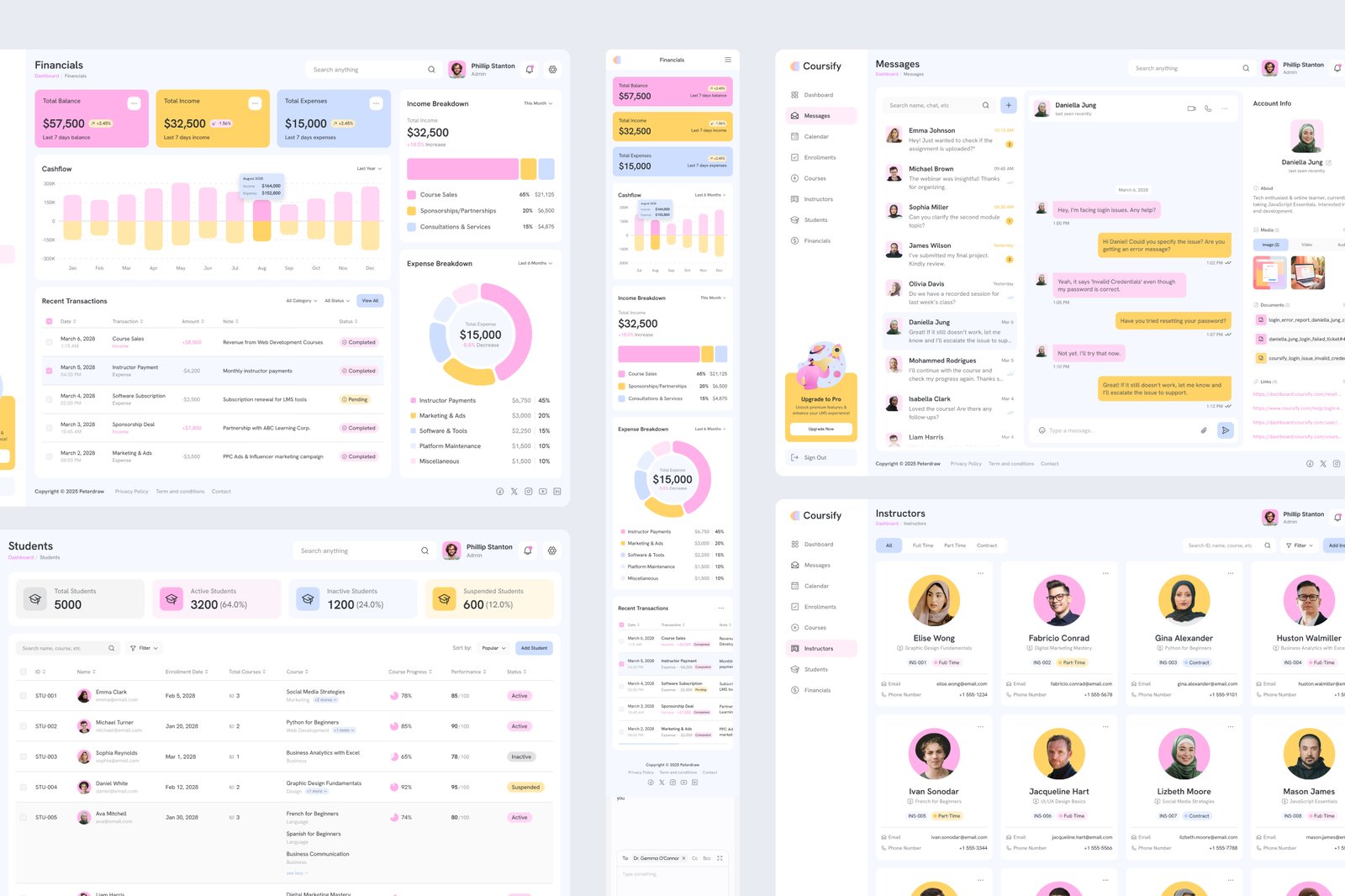 Coursify - Learning Management System Dashboard