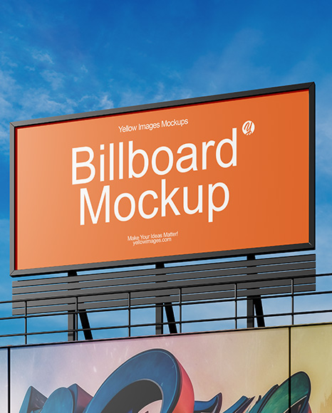 Billboard on the City Street Mockup