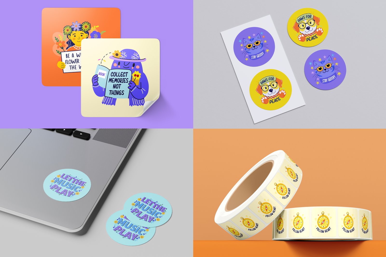 Hippie Stickers