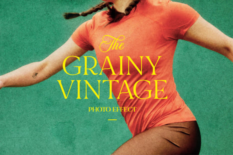 Aged Grainy Photo Effect - Retro overlay