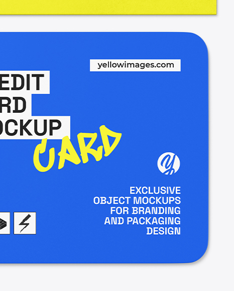 Credit Card w/ Kraft Cardholder Mockup