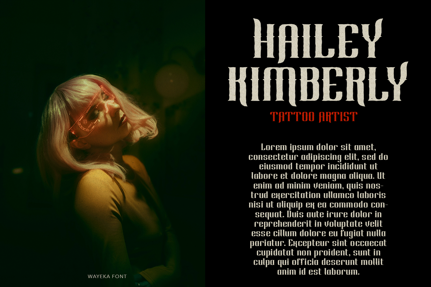 Wayeka Display Font