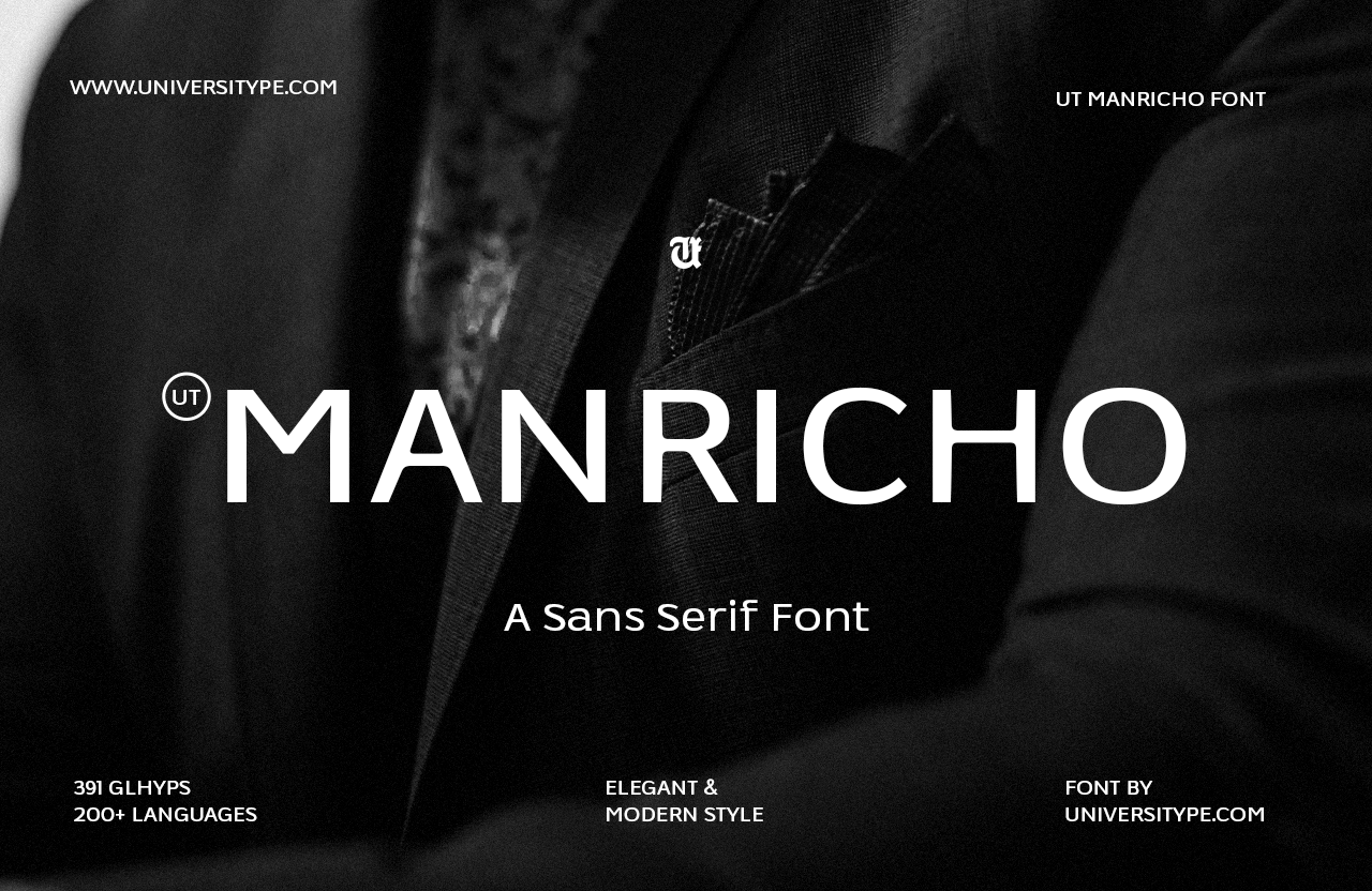 UT Manricho - A Luxury Sans Serif Font