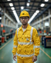 Man Wearing a Working Overalls Mockup
