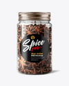 Plastic Jar with Star Anise Mockup